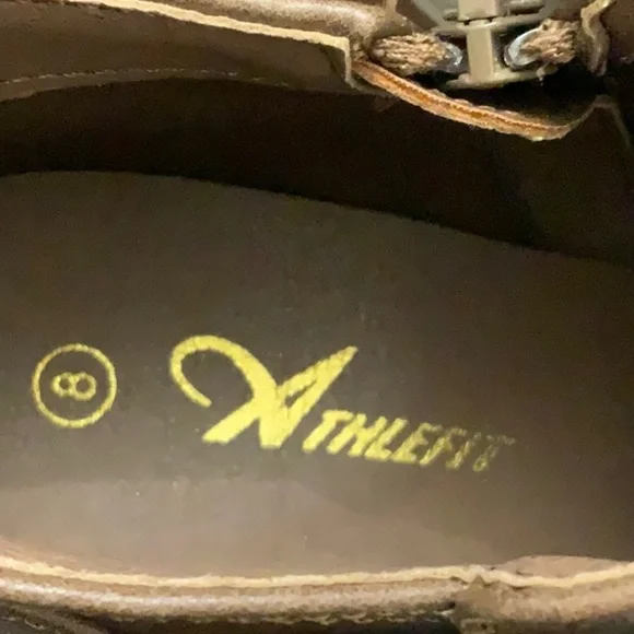 Athlefit brown ankle boots. Size 8 - Picture 7 of 8